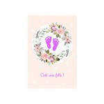 Carte De Voeux - Naissance - C'est Une Fille !